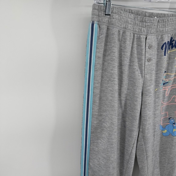 Disney Aladdin Jasmine Genie Pajama Pants Grey Sleepwear Joggers Small LZ29713BC - Picture 3 of 7